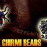 Black chirmi beads