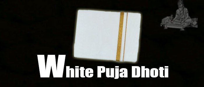 White puja dhoti